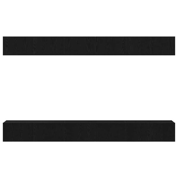 Комплект ТВ шкаф Монтиране на стена Черния дъб Инженерно дърво