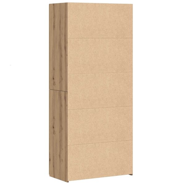 Висок шкаф 2 pcs Дъб 80 x 42 x 185 см