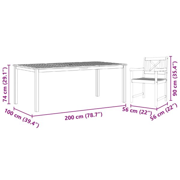 Комплект за хранене в градината 7 pcs Кафяво