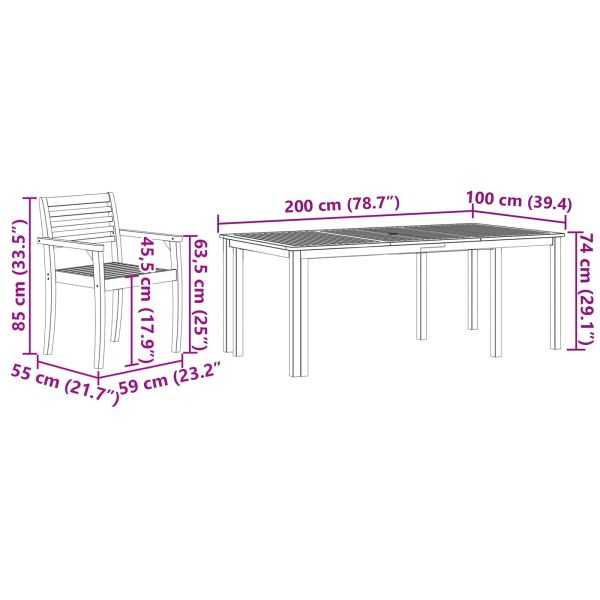 Комплект за хранене в градината 7 pcs Кафяво