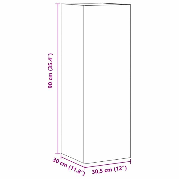 Комплект ТВ шкаф с чекмедже 4 pcs Черния дъб Инженерно дърво