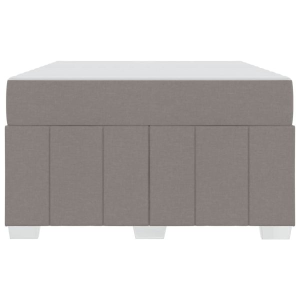 Рамка за легло с матрак Таупе 120 x 200 cm текстил