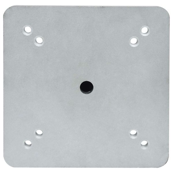 Стойка за чадър за вграждане с прът, 16x16x52 см, стомана