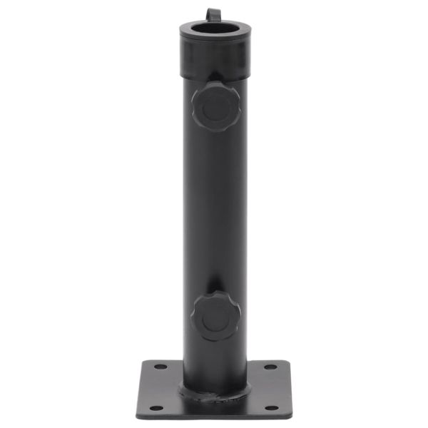 Основа за чадър Ø38/48 мм прът матово черно стомана