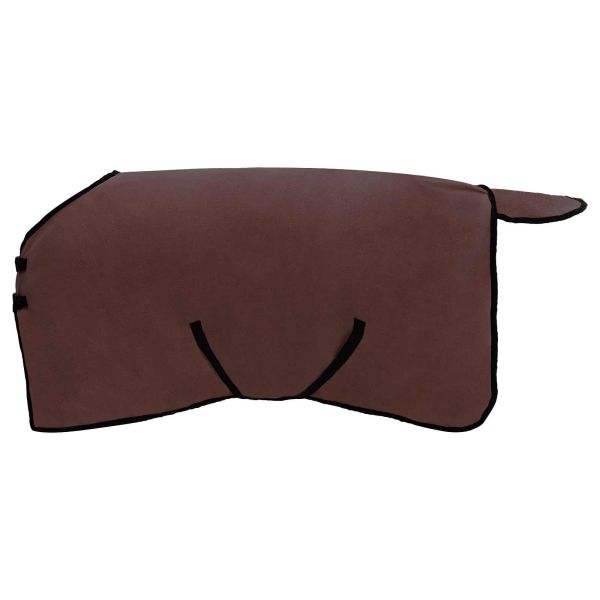 Конско одеяло Пълно тъмно кафяво 85 cm Полиестер