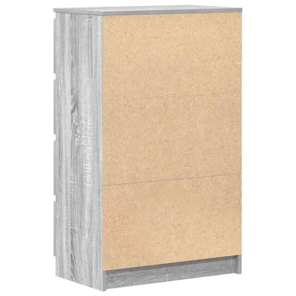 Сайдборд, сив сонома, 60x35x98,5 см, инженерно дърво