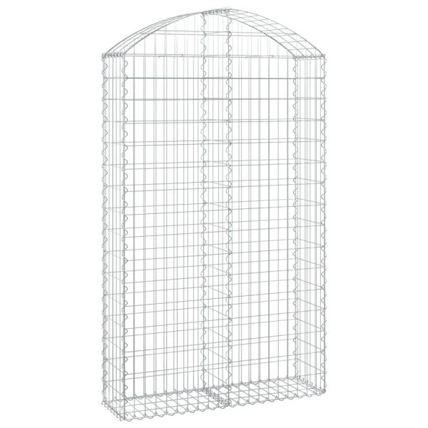 Дъговидна габионна кошница 100x30x160/180 см поцинковано желязо