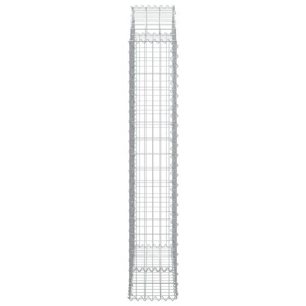 Дъговидна габионна кошница 100x30x160/180 см поцинковано желязо