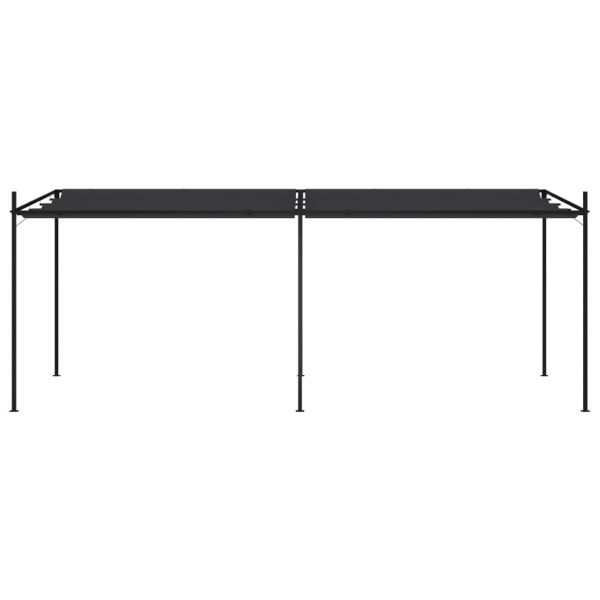 Шатра с прибиращ се покрив, 600x300x233 см, антрацит