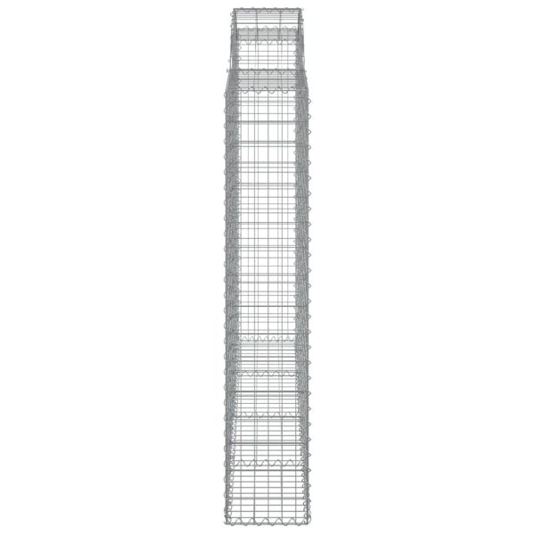 Габионни кошници арка 2 бр 200x30x160/180 см поцинковано желязо