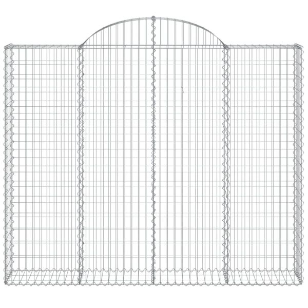 Габионни кошници арка 4 бр 200x30x160/180 см поцинковано желязо