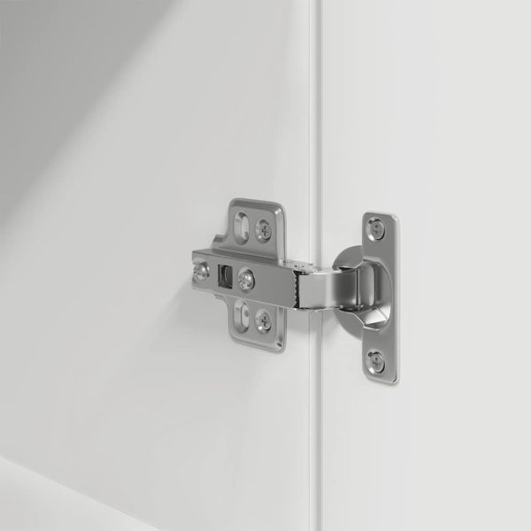 Висок шкаф, бял, 70x35x180 см, инженерно дърво