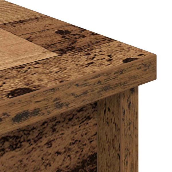 Висок шкаф, Старо дърво, 70x35x180 см, инженерно дърво