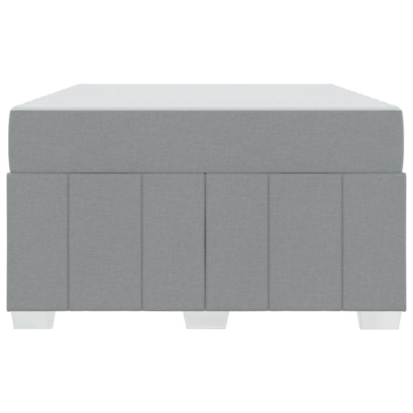 Рамка за легло с матрак Светлосиво 120 x 200 cm текстил