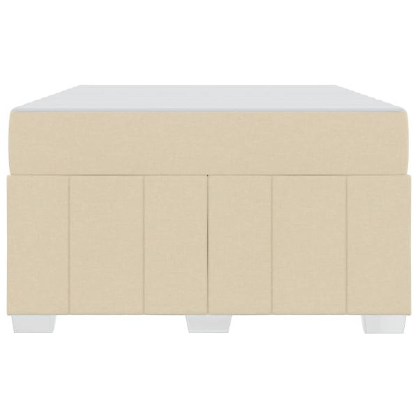 Рамка за легло с матрак Крем 120 x 200 cm текстил