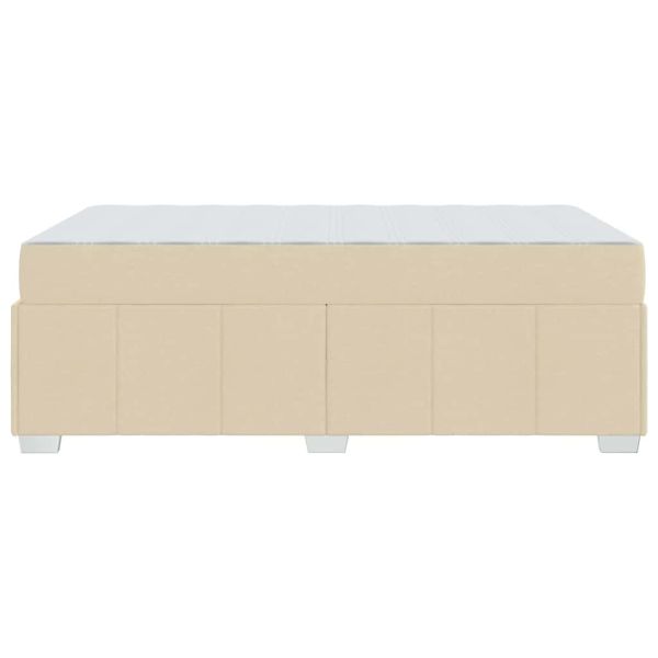 Рамка за легло с матрак Крем 120 x 200 cm текстил