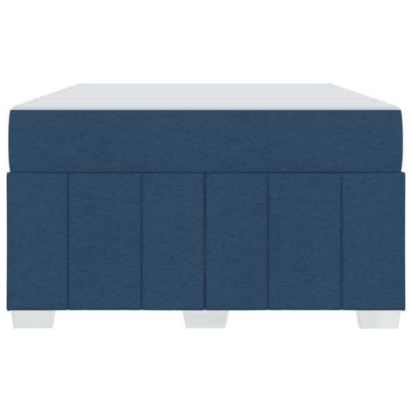 Рамка за легло с матрак Синьо 120 x 200 cm текстил