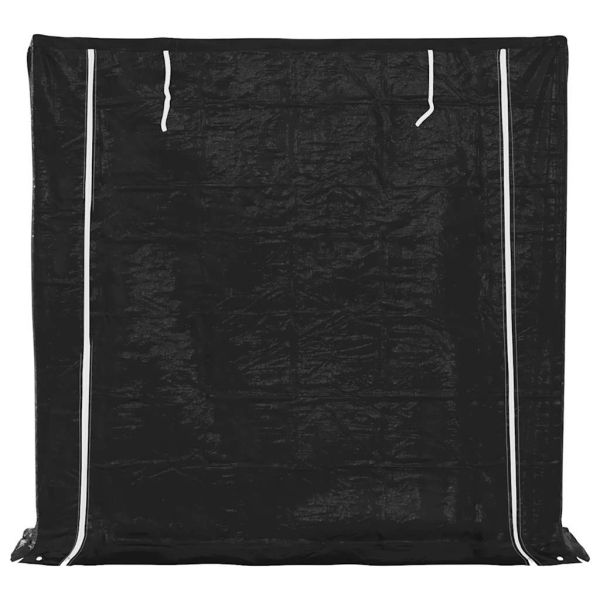 vidaxL Стойка за дърва за огрев с дъждобран, 200x40x200 см