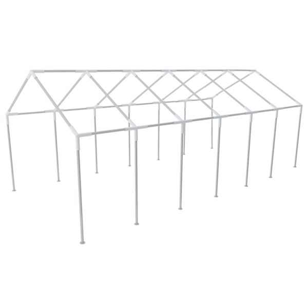 Тент без рамка Бял 12 x 6 м ПЕ