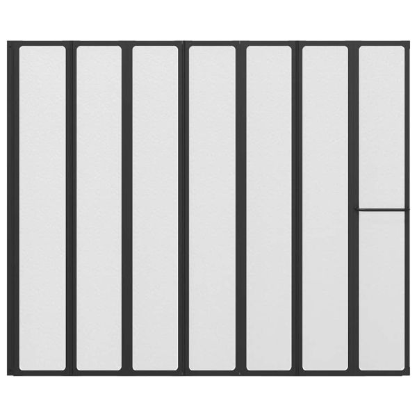 Душ параван Друг Черно 168 x 140 см Алуминий