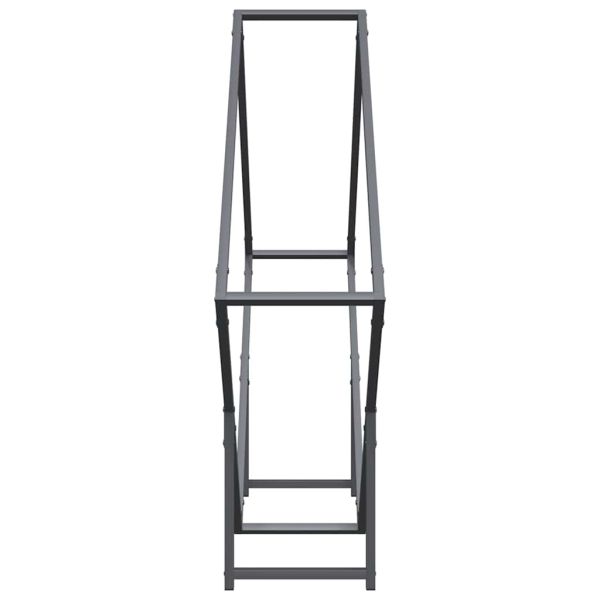 Стелаж за дърва за огрев Антрацит 100x25x100 cm