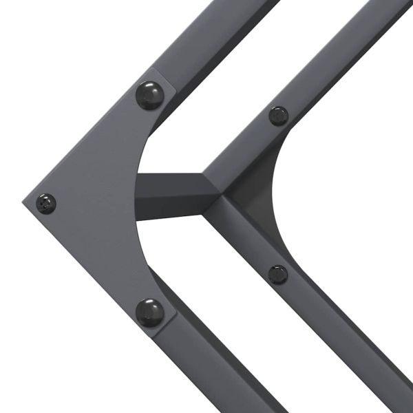 Стелаж за дърва за огрев Антрацит 100x25x100 cm