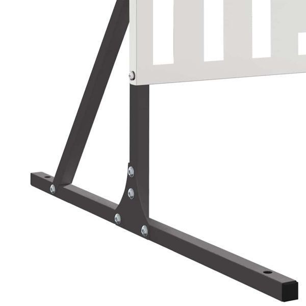 Екран за уединение Сив 100 x 50 x 180 см Стомана