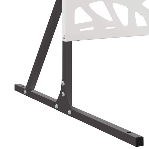 Екран за уединение Сив 100 x 50 x 180 см Стомана