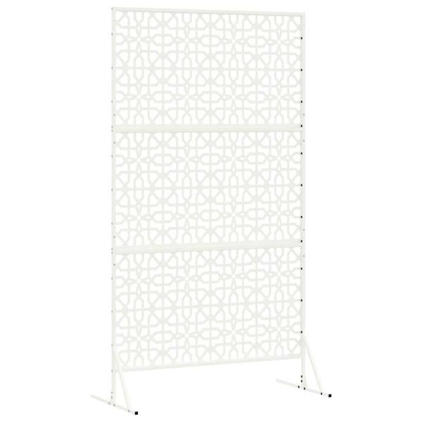 Екран за уединение Бяло 100 x 50 x 180 см Стомана