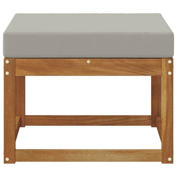 Външна табуретка Солидно акациево дърво Естествен