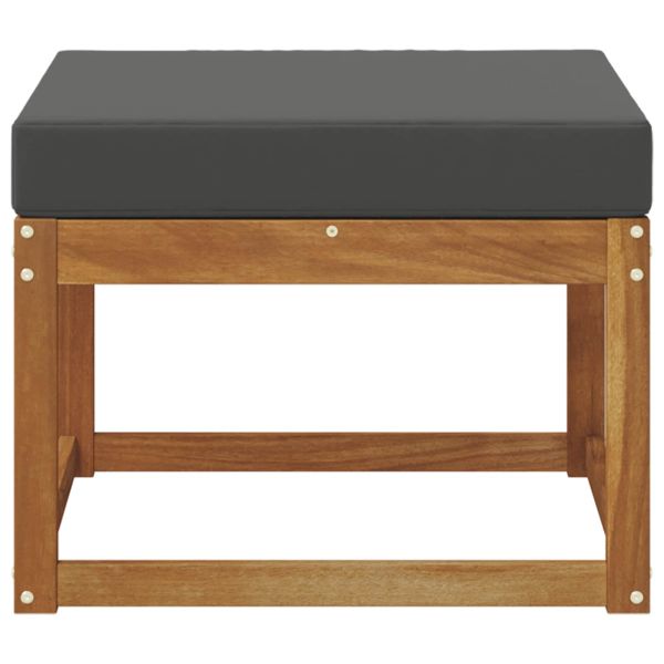 Външна табуретка Солидно акациево дърво Естествен