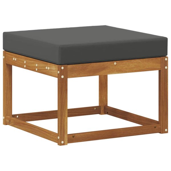 Външна табуретка Солидно акациево дърво Естествен