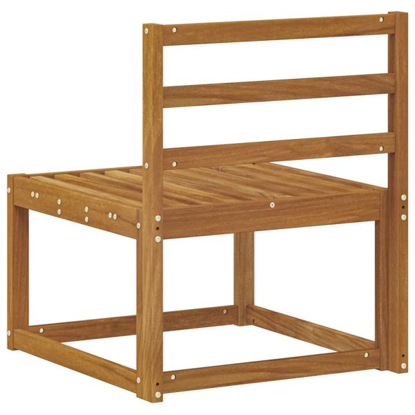 Среден диван за открито Солидно акациево дърво Естествен