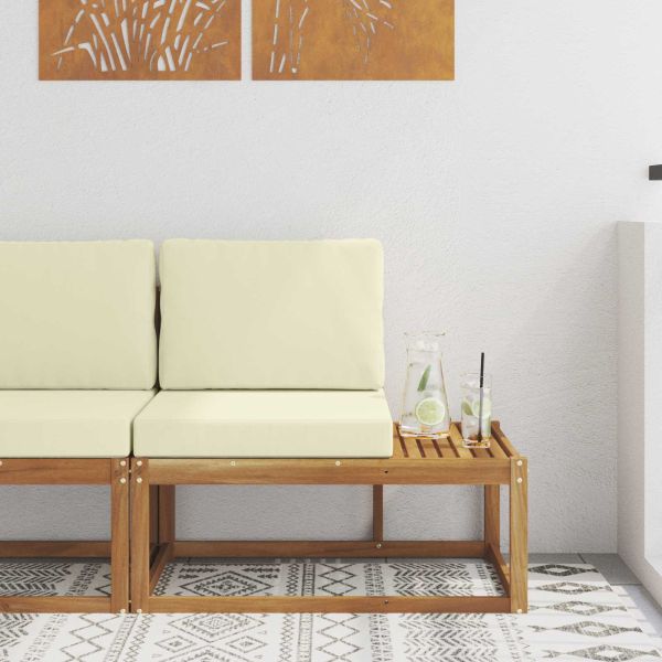 Външен край на диван с възглавница Естествен 91 x 63 x 73 см