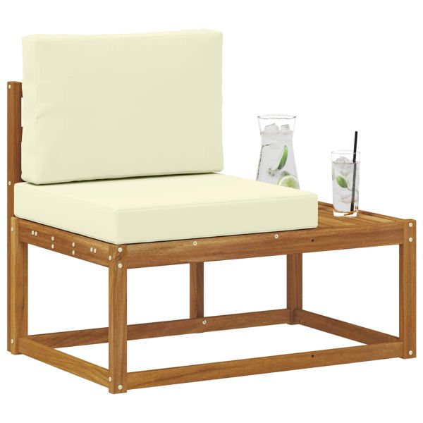 Външен край на диван с възглавница Естествен 91 x 63 x 73 см