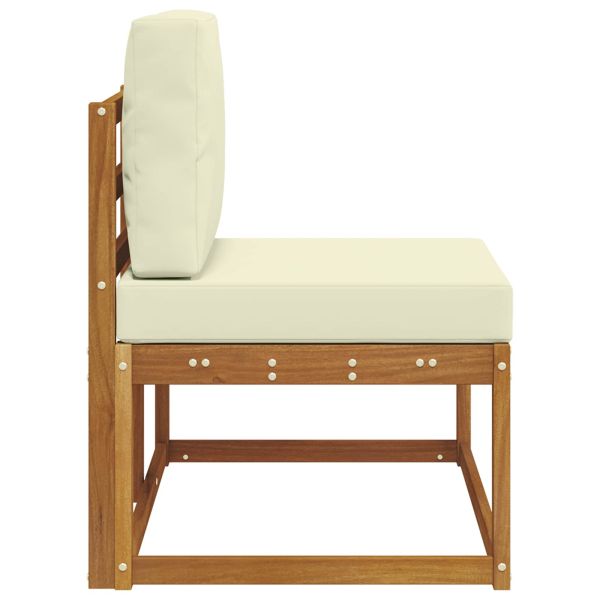 Външен край на диван с възглавница Естествен 91 x 63 x 73 см