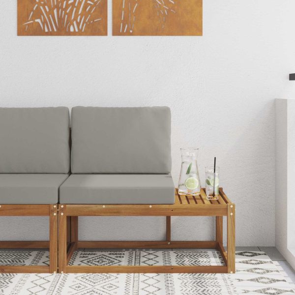 Външен край на диван с възглавница Естествен 91 x 63 x 73 см