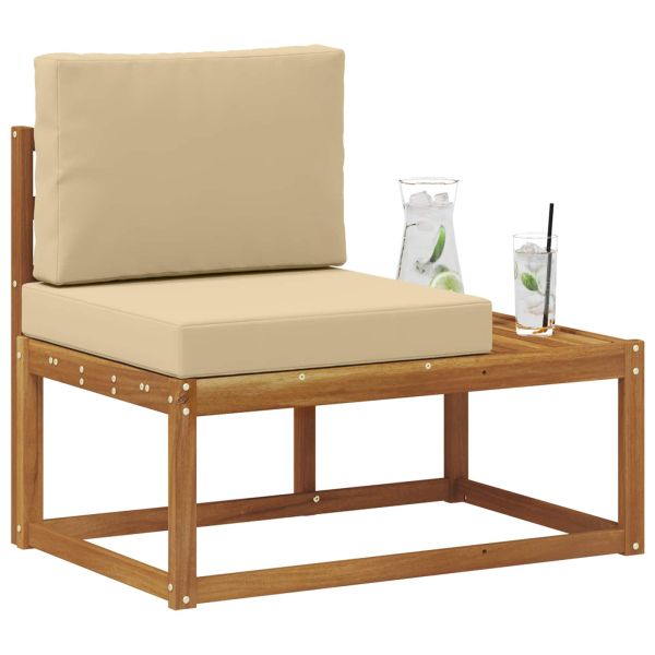 Външен край на диван с възглавница Естествен 91 x 63 x 73 см