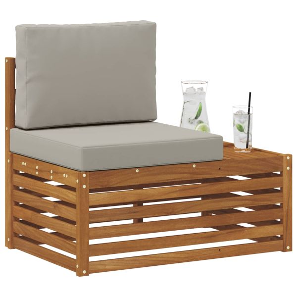 Външен край на диван с възглавница Естествен 91 x 63 x 73 см