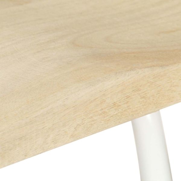 Бар табуретки, 2 бр, мангово дърво масив