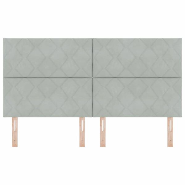 LED глава Светлосиво 180 cm Кадифе