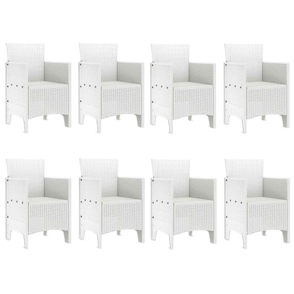 Комплект за хранене в градината 9 pcs Светлосиво Полипропилен