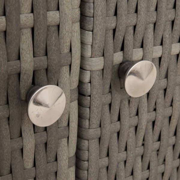 За шкафове с рафт Сив 70 x 50 x 87 см Полиестер и Роли Ратен