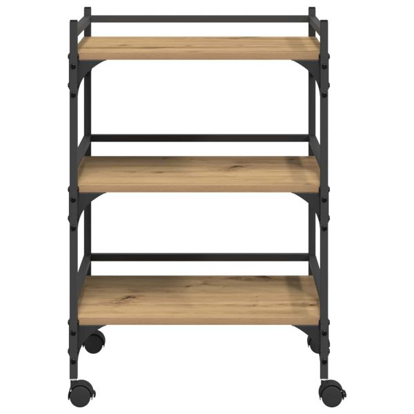 Кухненска количка Дъб 50 x 35 x 75.5 см Инженерно дърво