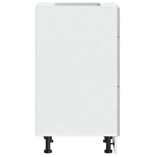 Долен шкаф "Lyon", бетонно сив, 40x46x81,5 см, инженерно дърво