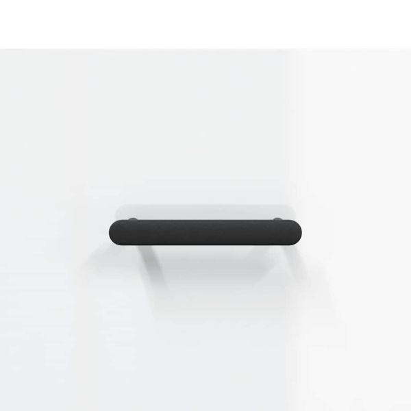 Сайдборд, бял гланц, 69,5x34x90 см, инженерно дърво