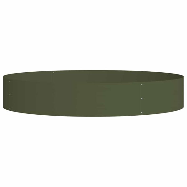 Пръстен за саксия Маслинено зелено 120 x 120 x 20 см
