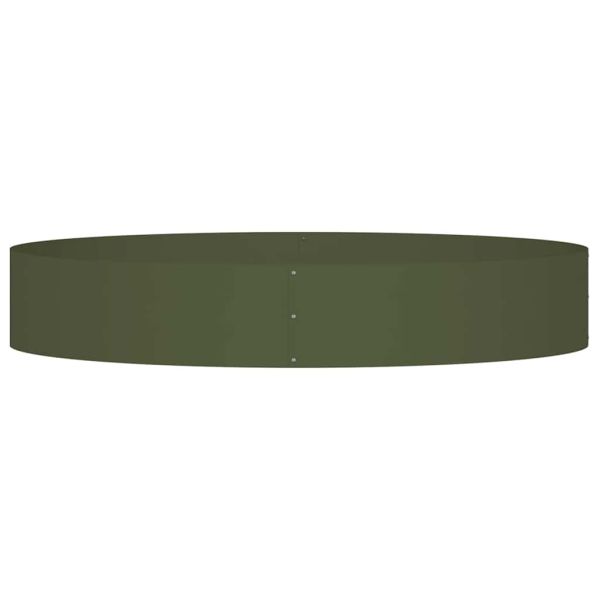 Пръстен за саксия Маслинено зелено 120 x 120 x 20 см