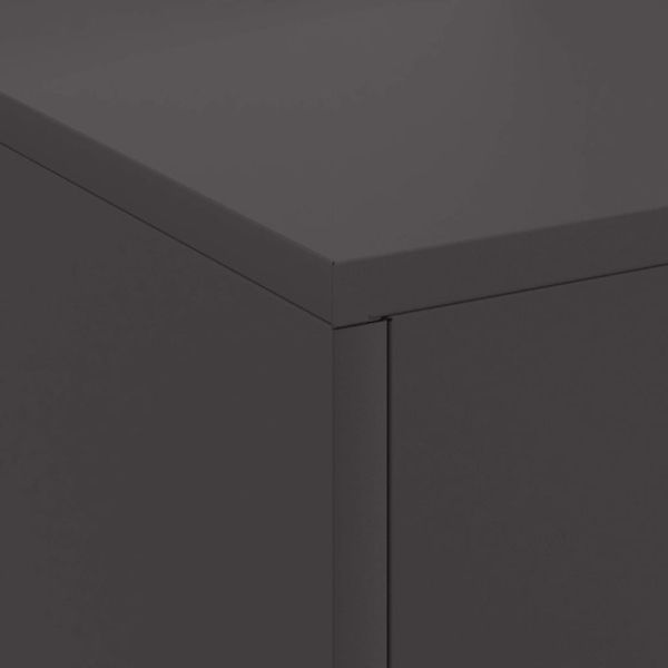 Огнище Черно 80 x 50 x 96 см Студено валцована стомана