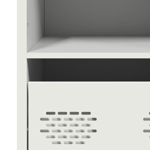 Висок шкаф, бял, 35x39x103,5 см, стомана